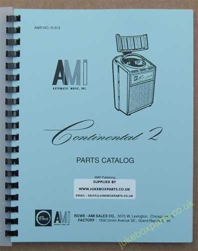 AMI Continental II Parts Manual (1962)