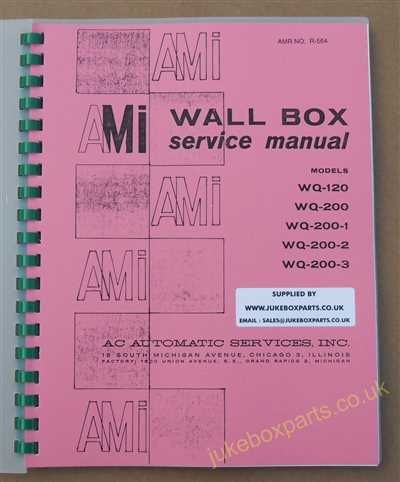 AMI WQ Wall Box Service Manual