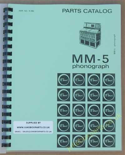 Rowe-Ami MM5 Presidential Line Parts Catalog