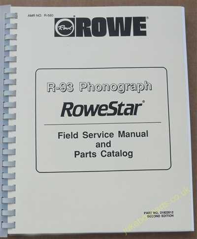 Rowe Ami R-93 Rowestar Manual