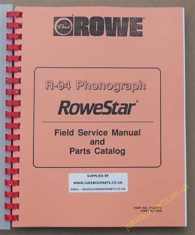 Rowe Ami R-94 Rowestar Manual