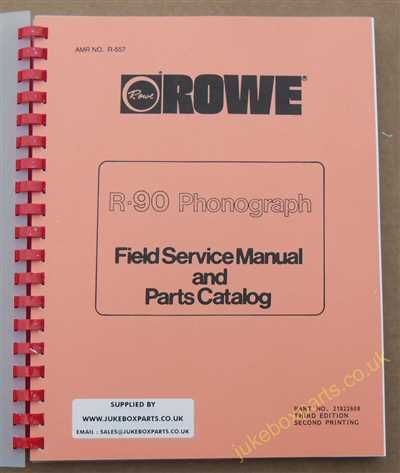 Rowe Ami R-90 Golden 90, Sapphire 90 Manual (1986)