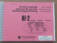 Rowe Ami RI-2 Fantasia, Canterbury Manual