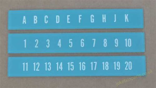 Ami Continental 1 Selection Letters & Numbers Set (AR39)