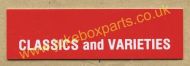 Seeburg V, VL & KD Classics & Varieties Classification Strip (JP511)