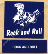 Seeburg V, VL & KD Drum Card & Classification Strip Rock & Roll Blue (JP516)