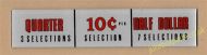 Seeburg DS & AY Instruction Glass (JP635)