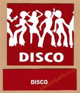 Seeburg V, VL & KD Drum Card & Classification Strip Disco Red (JP642)
