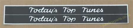 Wurlitzer 2000 Todays Top Tunes Classification Strips (JP658)