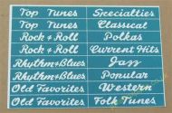 Wurlitzer 2100 Classification Strips (JP661)