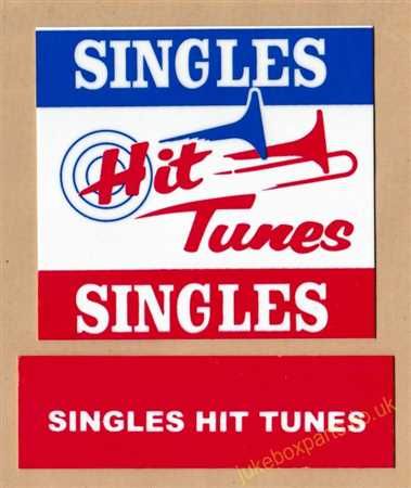 Seeburg V, VL & KD Drum Card & Classification Strip Singles Hit Tunes (JP691)