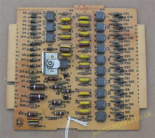 Rock-Ola Selection Control PCB 47486-A (RO101B)