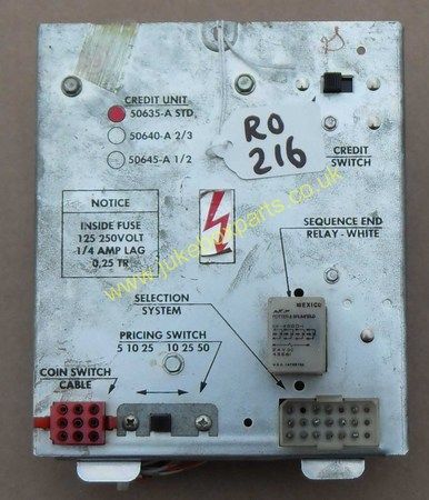 Rock-Ola Credit Unit 50635-A (RO216)