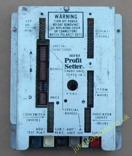 Rock-Ola Profit Setter Credit Unit 52455-1A Repair Service (RO322)