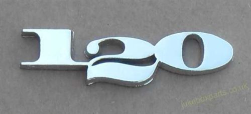 Rock-Ola Plastic 120 Badge (RO52B)