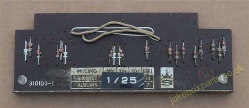 Seeburg Pricing Programmer 310103-1 (SB45)