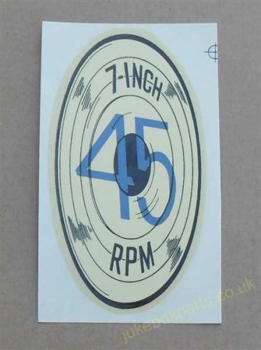 Seeburg Water Slide Decal 45 RPM (SB61A)