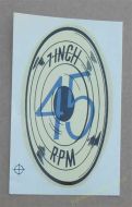 Seeburg Water Slide Decal 45 RPM (SB61B)