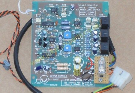 Sound Leisure Stereo Balanced Line Driver AUS-1 PCB (SL15)