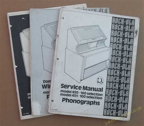 Rock-Ola 450, 451 Service Manual, Parts List & Domestic & Export Wiring Diagram (USM04)