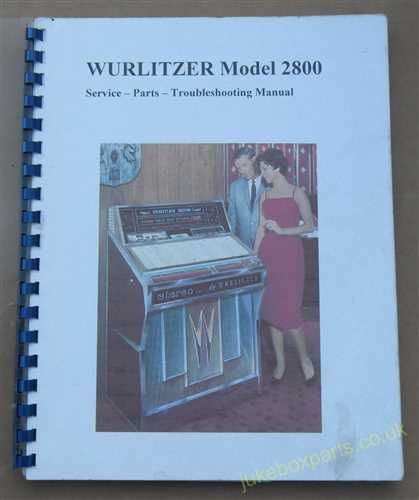 Wurlitzer Models of the 2800 Series Service, Parts & Troubleshooting Manual (USM08)