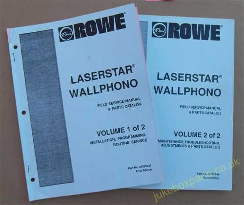 Rowe-Ami Laserstar Wallphone Volumes 1 & 2 Field Service Manual & Parts Catalog (USM11)
