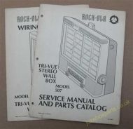 Rock-Ola Model 507 Tri-Vue Stereo Wall Box Service Manual, Parts Catalog & Wiring Diagram (USM146)