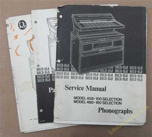 Rock-Ola 459, 460 Service Manual, Parts Catalog & Wiring Diagrams (USM163)