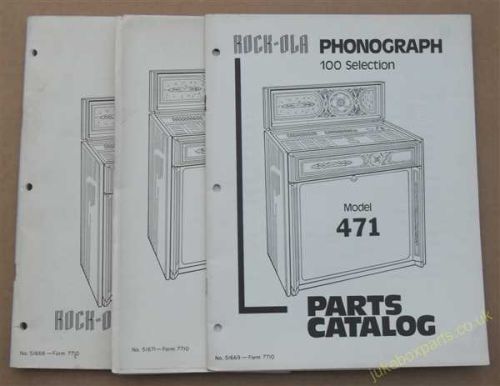 Rock-Ola 471 Service Manual, Parts Catalog & Wiring Diagram (USM195)