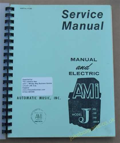 AMI Model J Series Service Manual  (1959) (USM245)