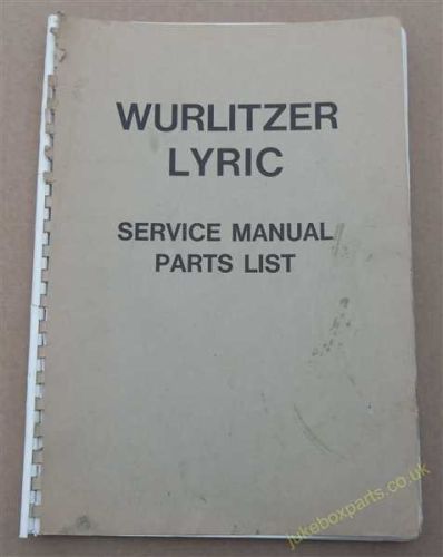 Wurlitzer Lyric FC & Lyric Console Service Manual 1967 (USM279)