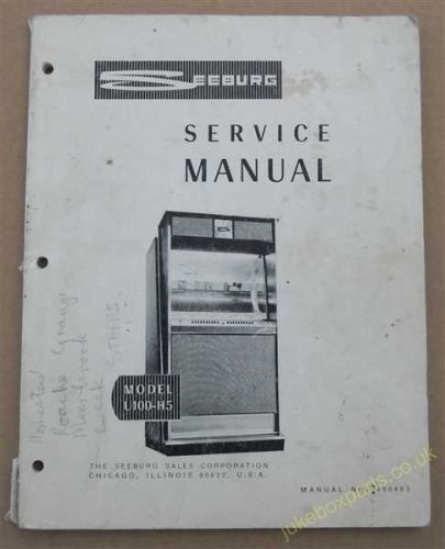 Seeburg U100-H5 Mustang Service Manual (USM296)