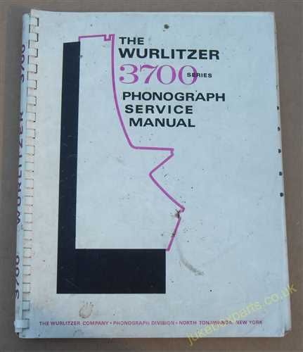 Wurlitzer 3700 Series Service & Parts Manual (1973) (USM377)