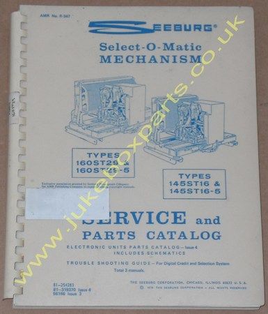 Seeburg Select-O-Matic Service Manual & Parts Catalogue (USM40)