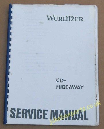Wurlitzer CD Hideaway Service Manual (USM409)