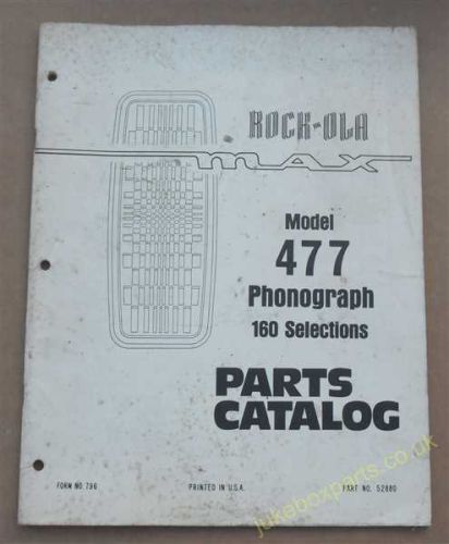 Rock-Ola 477 Max Parts Catalog (USM424)
