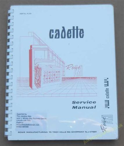 Rowe Ami CMM-1 Cadette Service Manual (1967-68) (USM434)