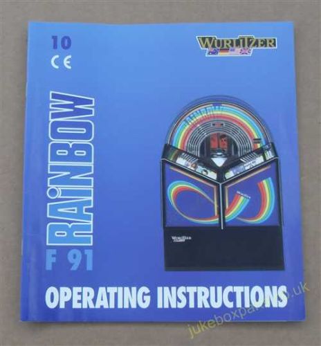 Wurlitzer Rainbow F91 Operating Instructions (USM92)