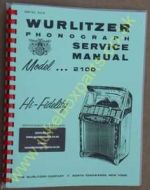 Wurlitzer 2100 Service & Parts Manual