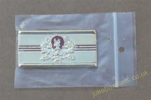 Wurlitzer 1900 / 2000 Gold Plastic Badge (WP71L)